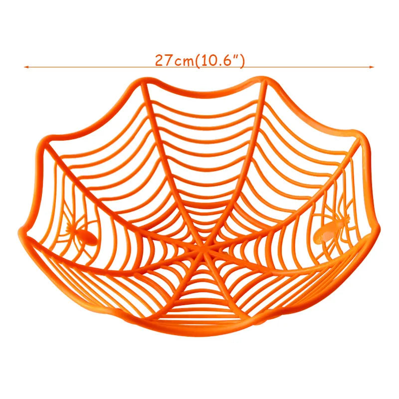 Halloween Spider Web Bowl - Candy Basket for Trick or Treat