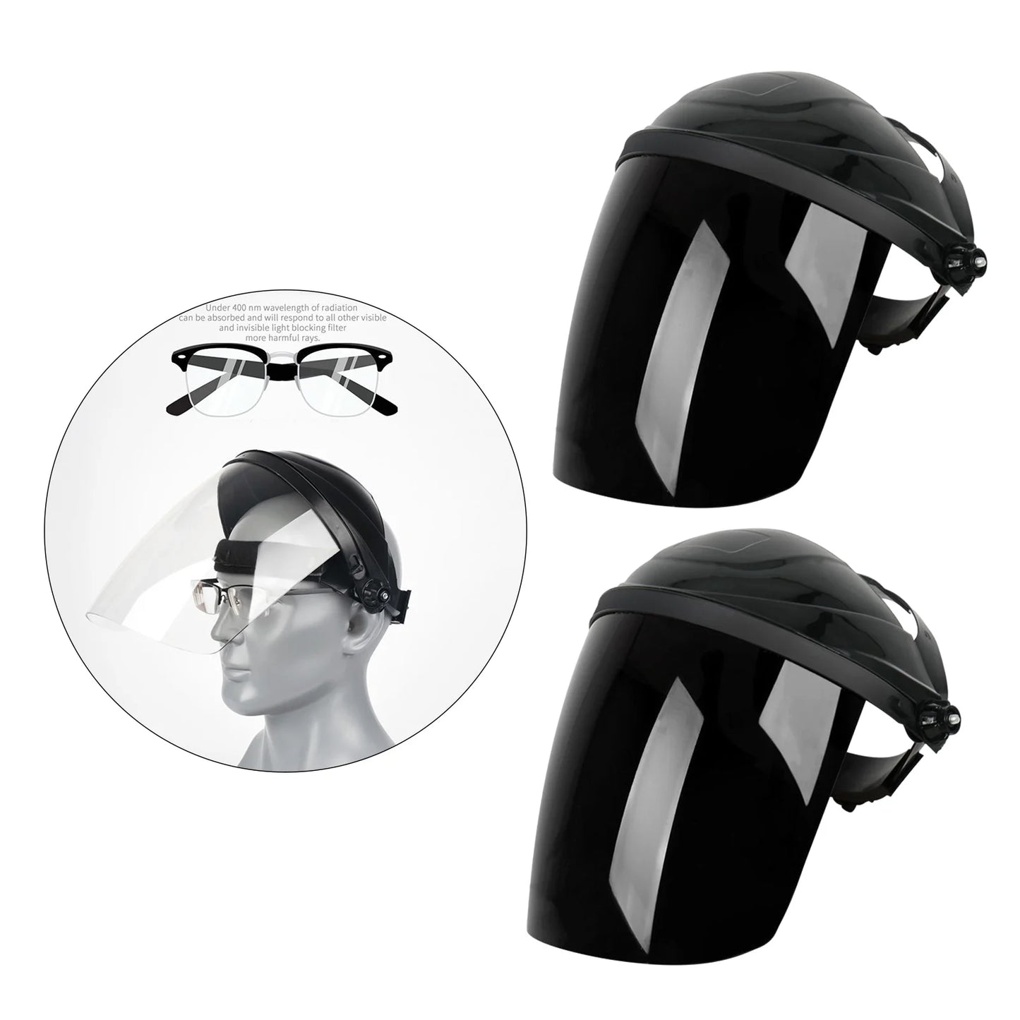 Welding Helmet Face Shield - Anti-Fog Wide Visor