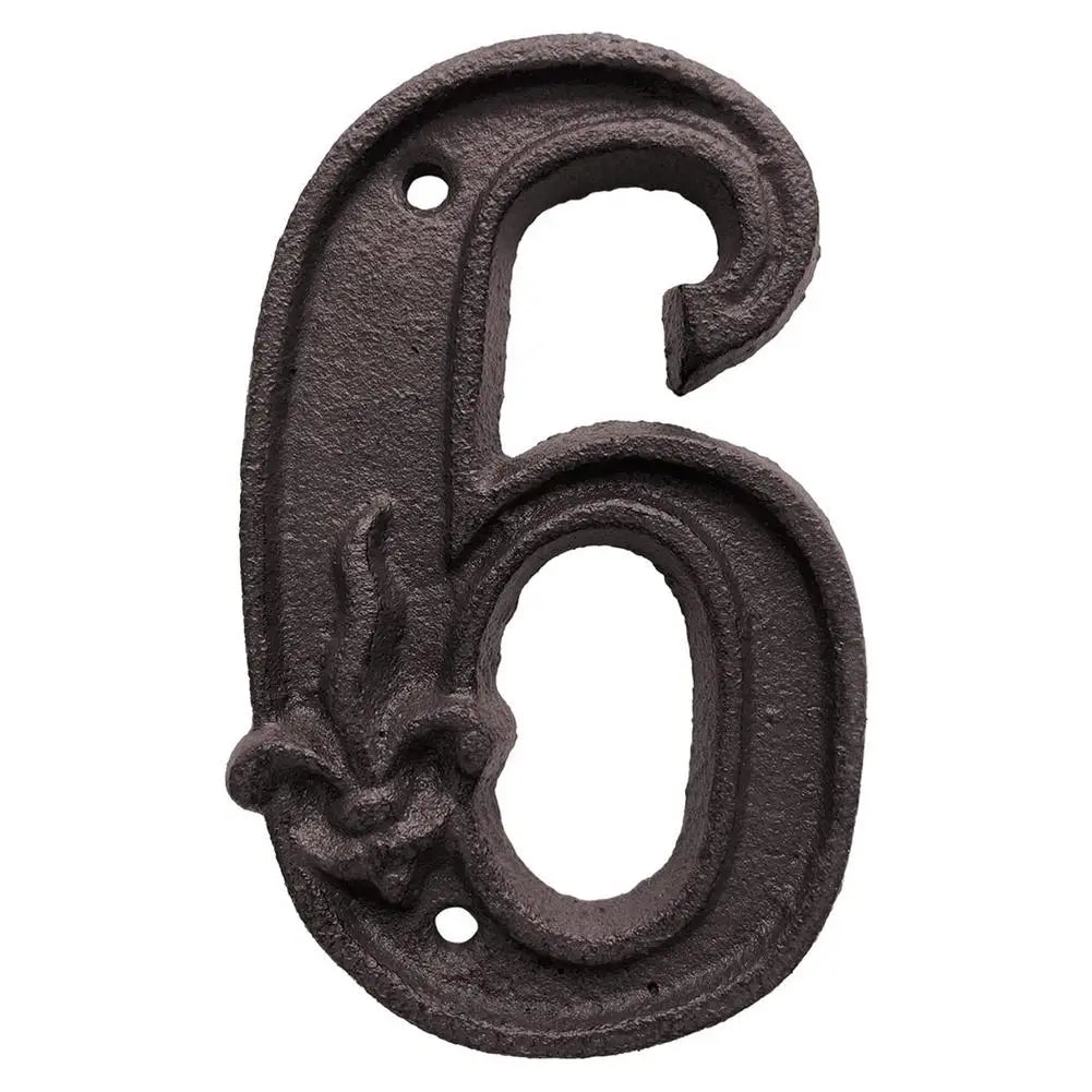 Cast Iron House Numbers - Antique Metal Address Plaque