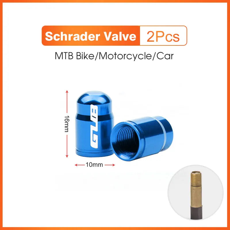 Aluminum CNC Bicycle Tire Valve Cap - Dustproof Schrader Presta