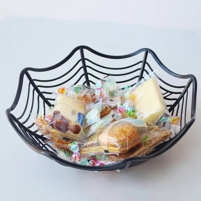Halloween Spider Web Bowl - Candy Basket for Trick or Treat