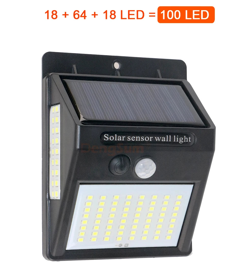 PIR Motion Sensor 100LED Solar Street Light