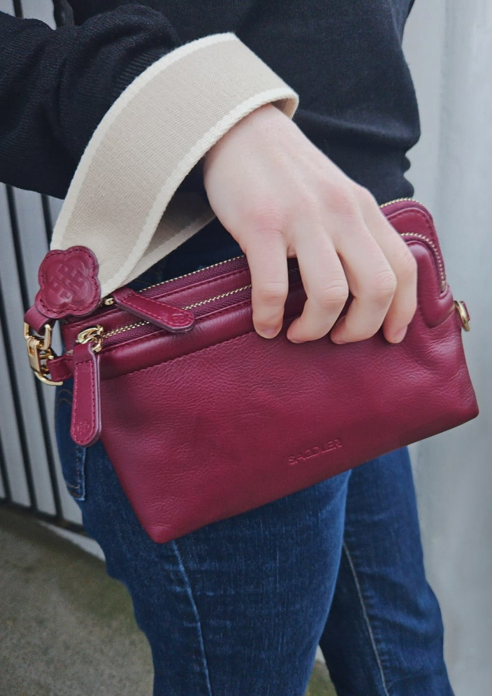 Heather Leather Clutch & Crossbody Bag