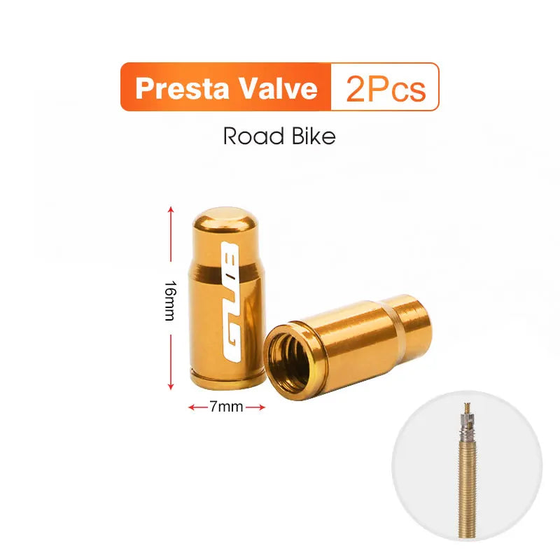 Aluminum CNC Bicycle Tire Valve Cap - Dustproof Schrader Presta