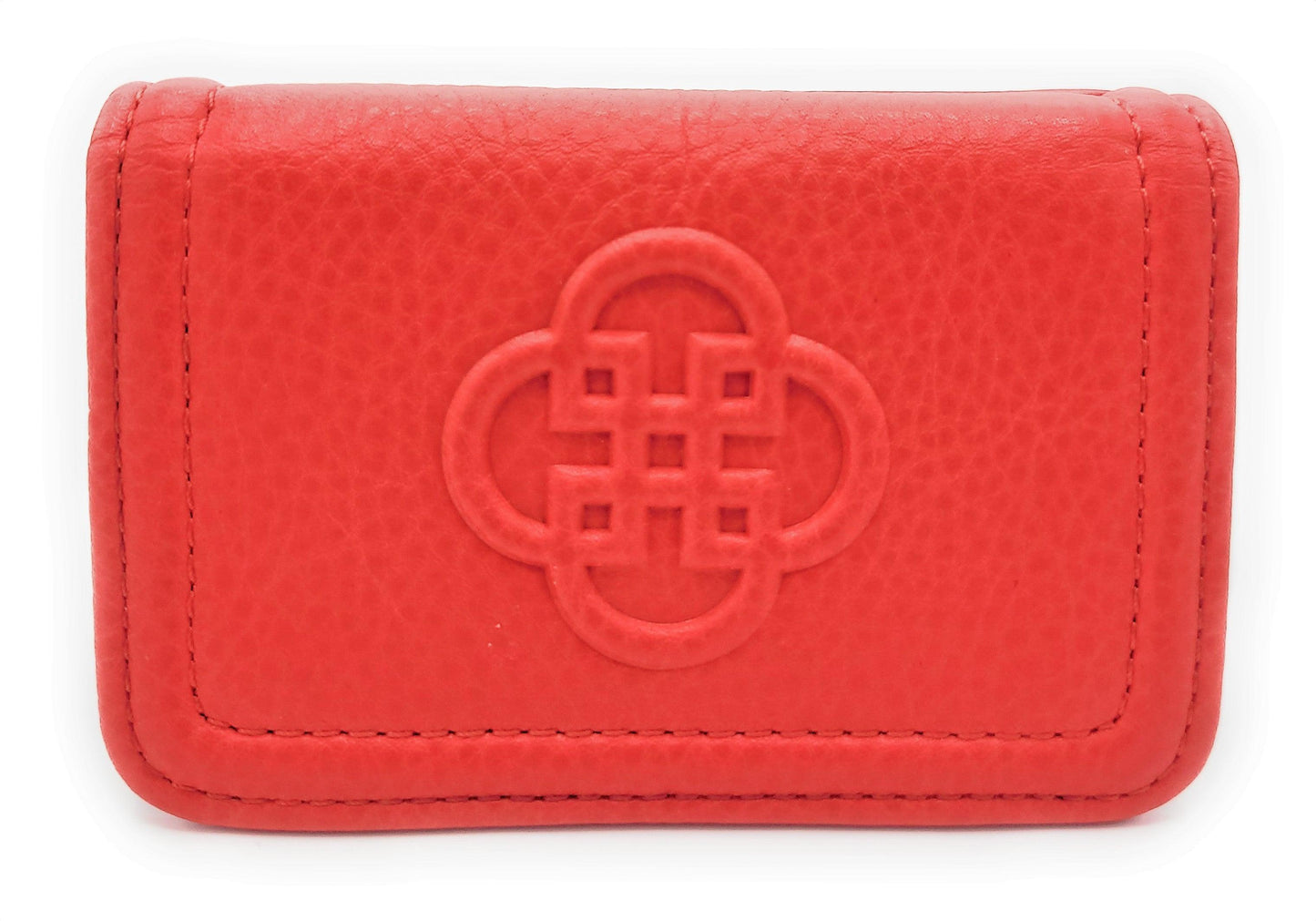 Jade RFID Leather Card Holder - Red
