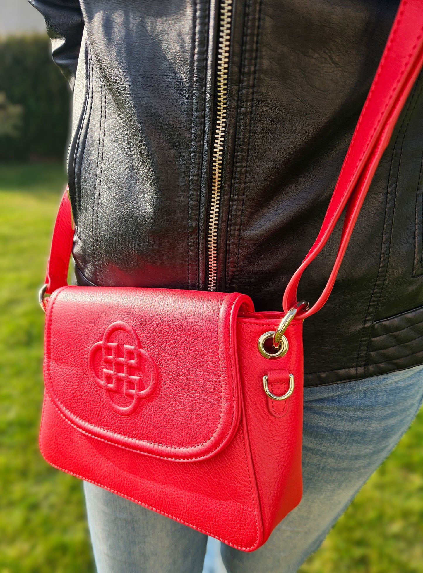 Saddler Emma Leather Designer Handbag with Ring Detail