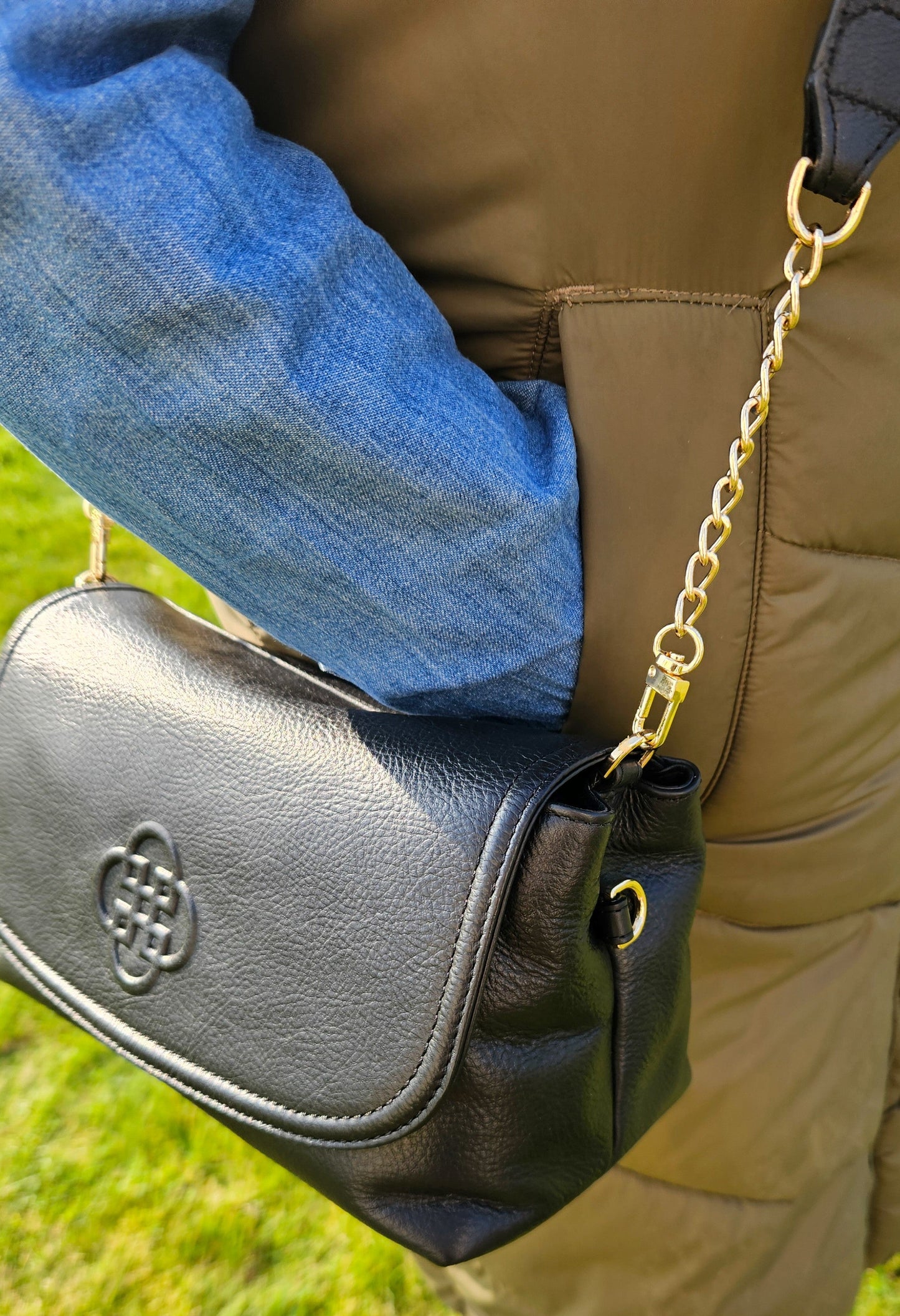 Orla Leather Flapover Handbag