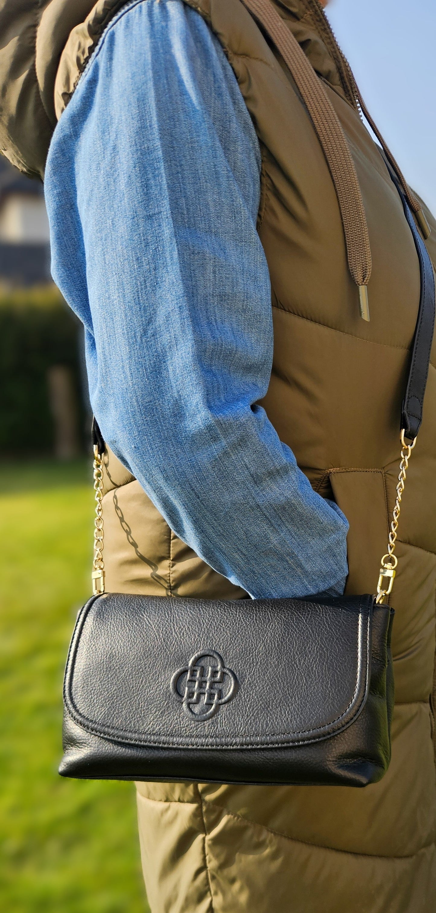 Orla Leather Flapover Handbag