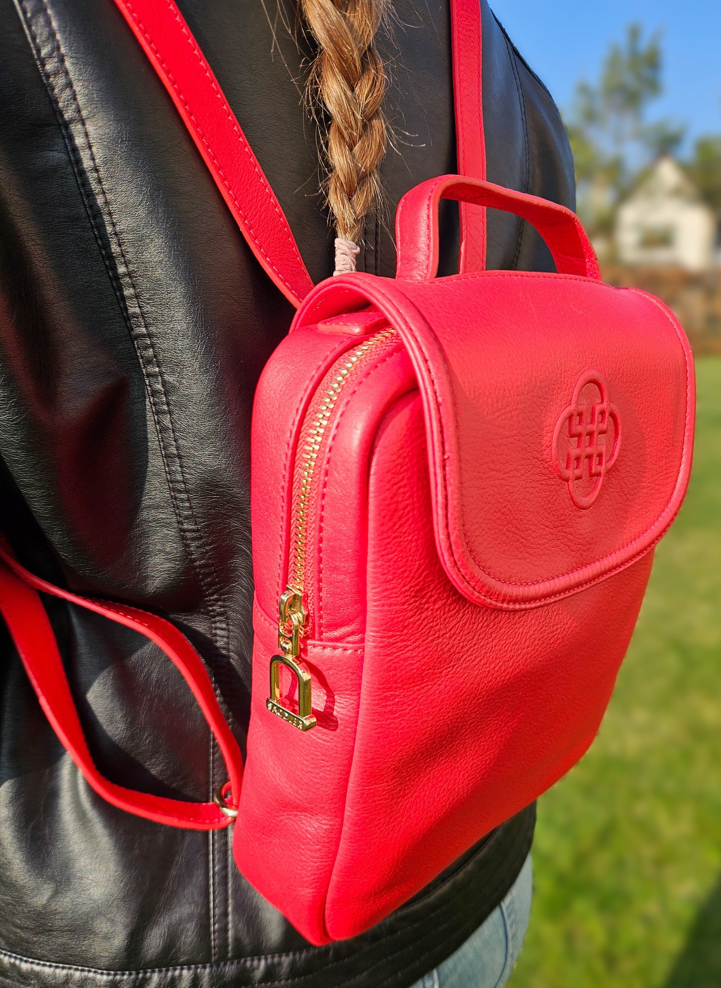 Maxie Leather Mini Backpack
