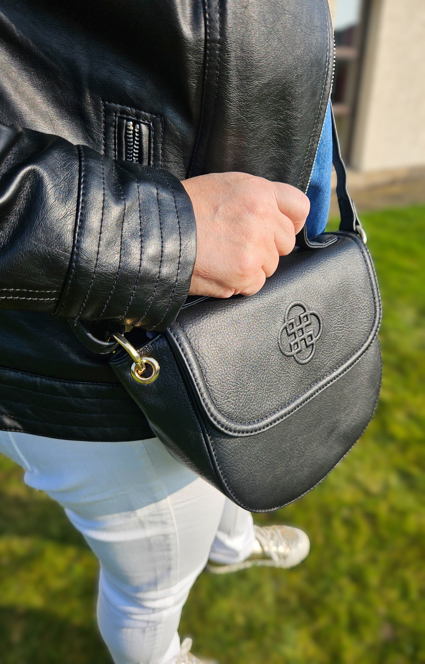 Mia Leather Designer Handbag