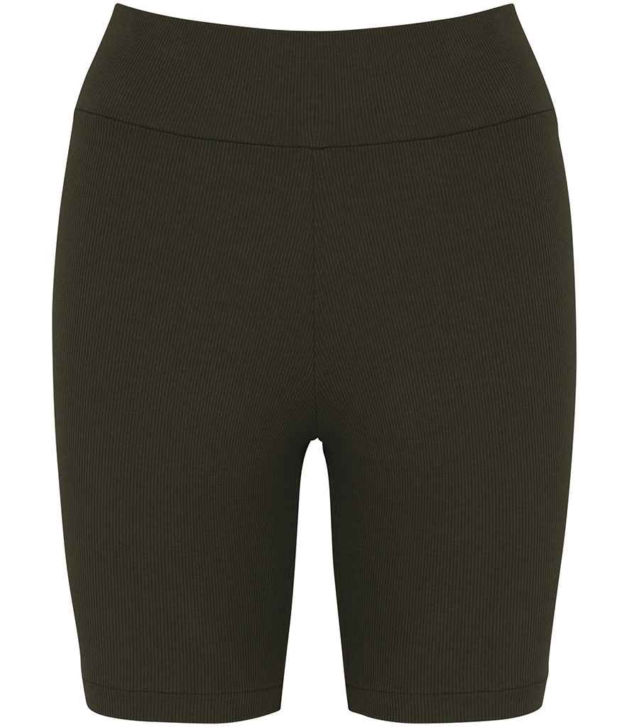 Organic Cotton Ribbed Shorts – Womens