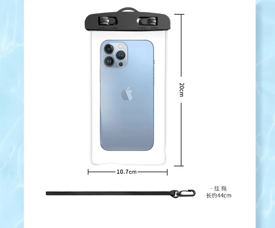 Waterproof Phone Case - Universal Underwater Pouch for Swimming