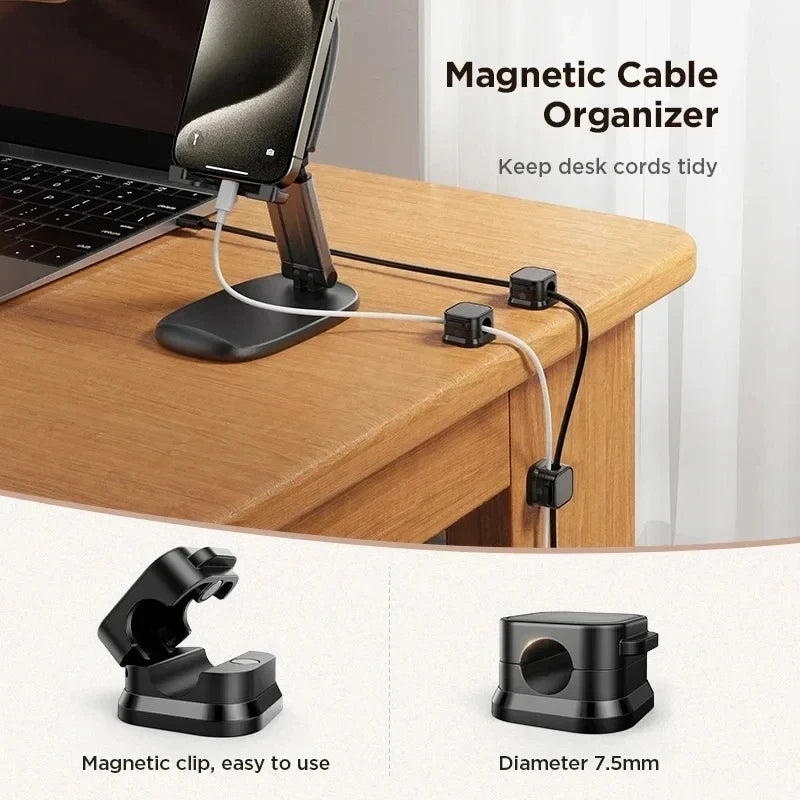 Magnetic Cable Clip & Cord Organiser - Workspace Management Solution
