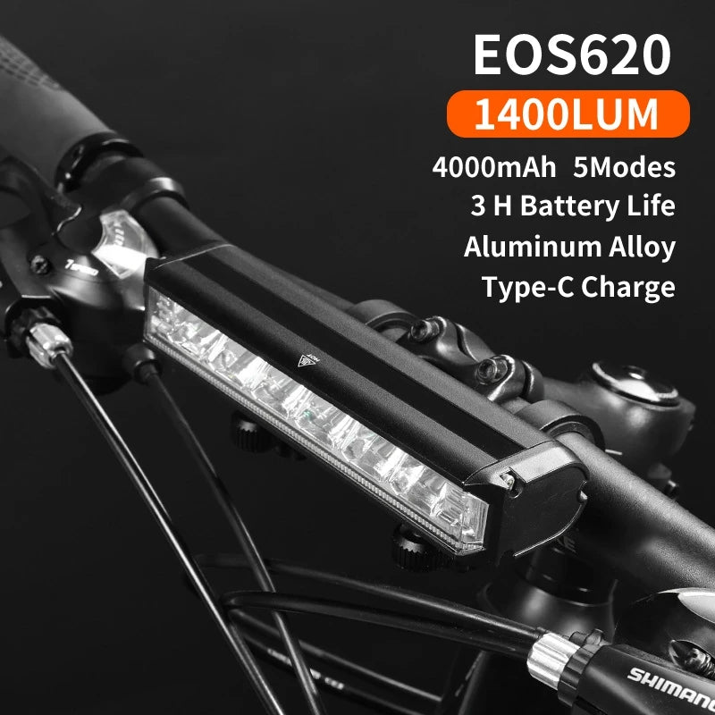 Bicycle Light - 8000mAh USB Rechargeable Waterproof Flashlight