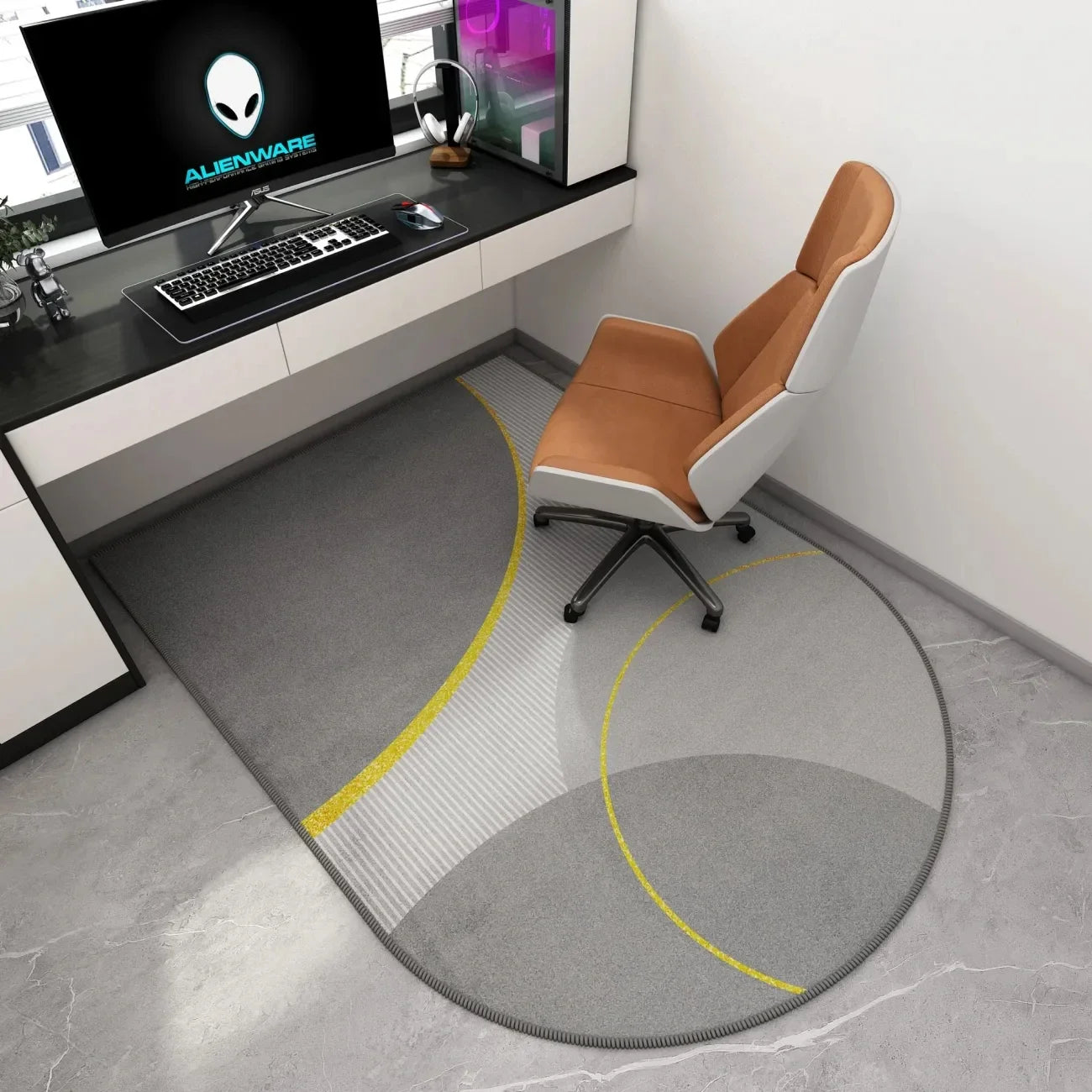 Computer Chair Carpet - Anti-Slip Gaming Floor Mat