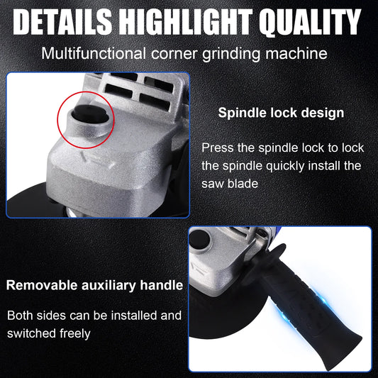 2000W Electric Angle Grinder 115mm 4.5" 12000 RPM