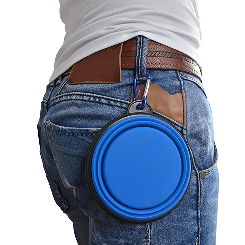 Gamelle pliable et portable pour animaux de compagnie - Gamelle de voyage en silicone pour nourriture et eau