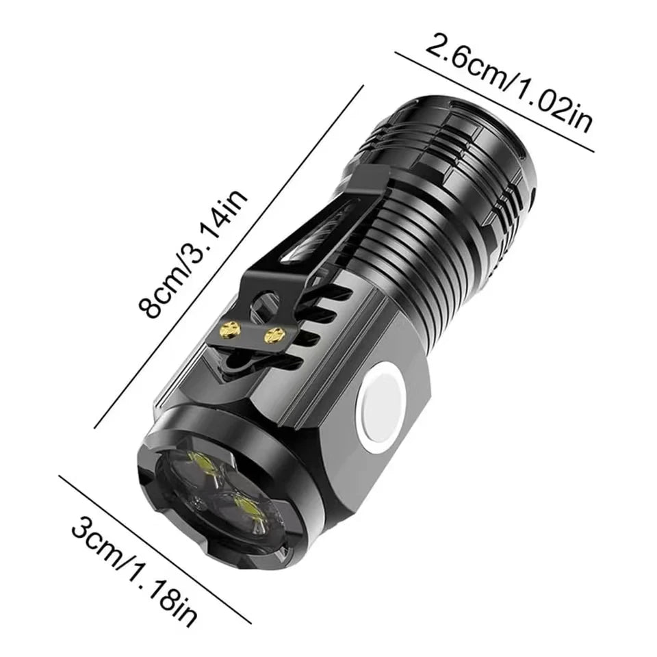 Cap Clip LED Flashlight - Hands-Free Mini Light