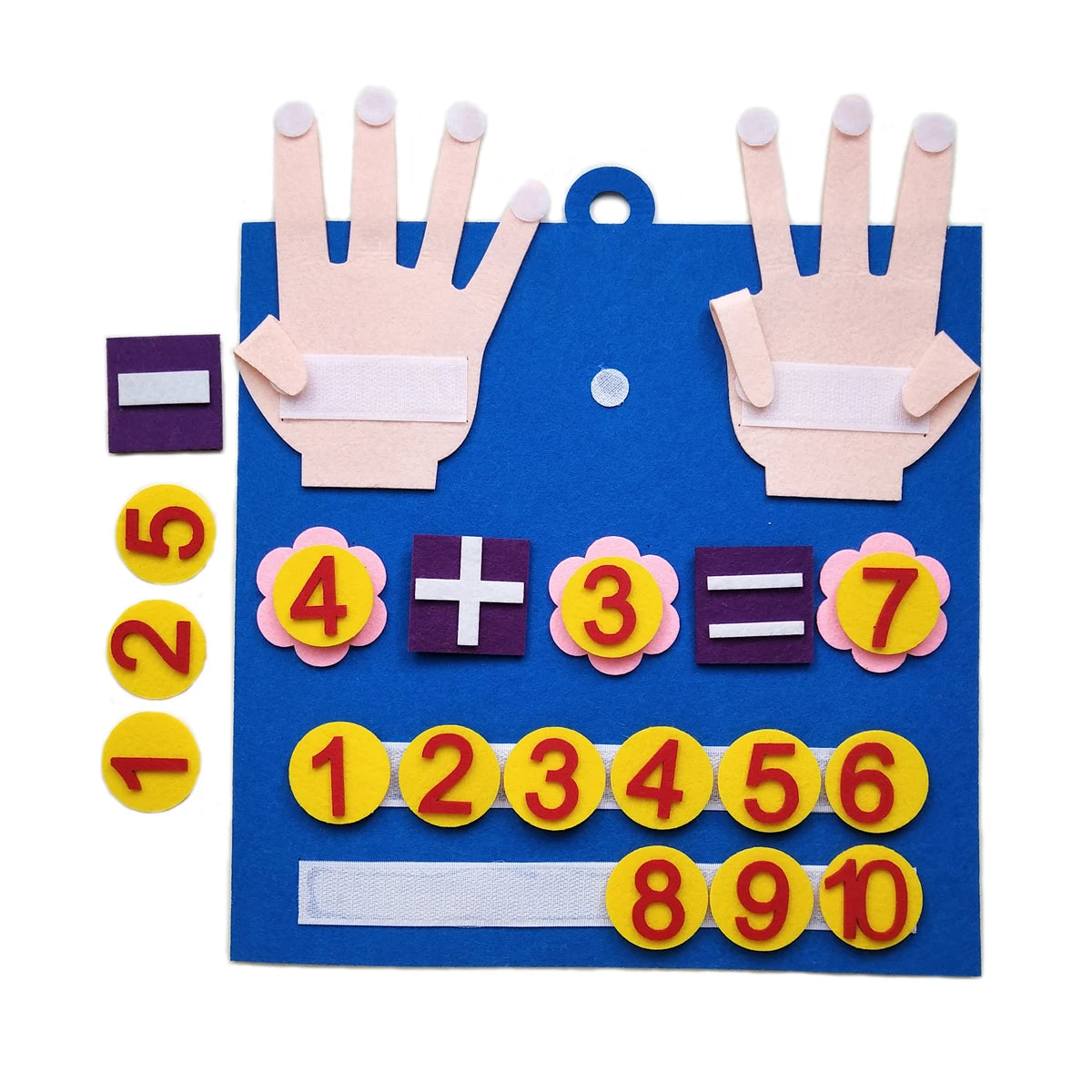 Montessori Math Toy - Felt Finger Numbers Counting Game