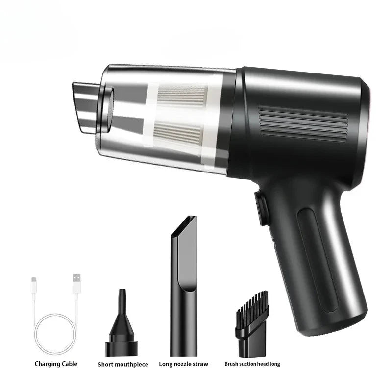 Portable Wireless Car Vacuum - Compact High-Suction Handheld