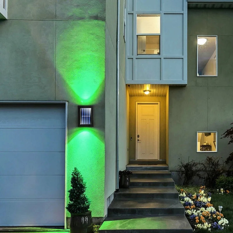 Solar Up and Down Spot Lights - Outdoor Waterproof Lighting