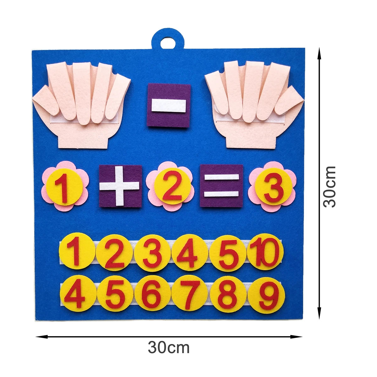 Montessori Math Toy - Felt Finger Numbers Counting Game