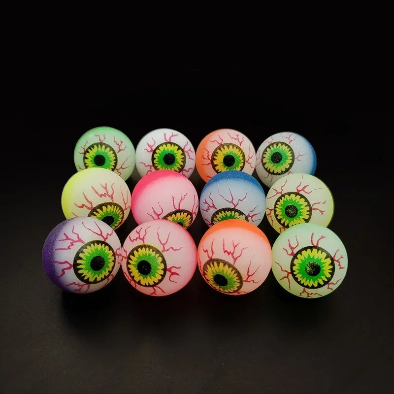 Glow in Dark Eyeball Bouncy Ball - Halloween Toys