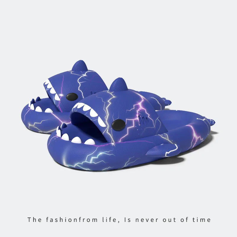 Glow-in-the-Dark Shark Slipper Sandals