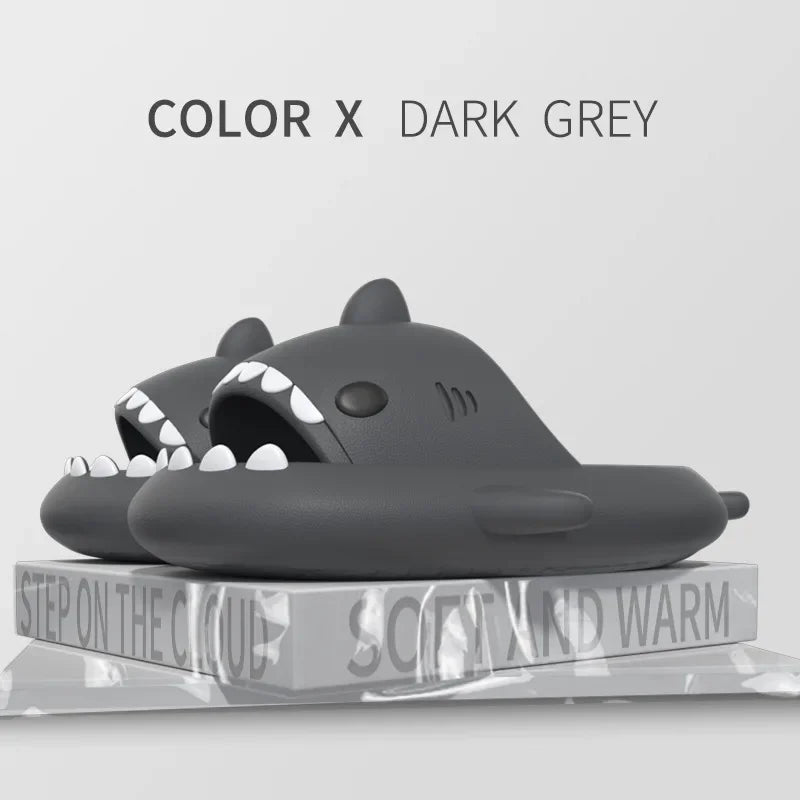 Glow-in-the-Dark Shark Slipper Sandals