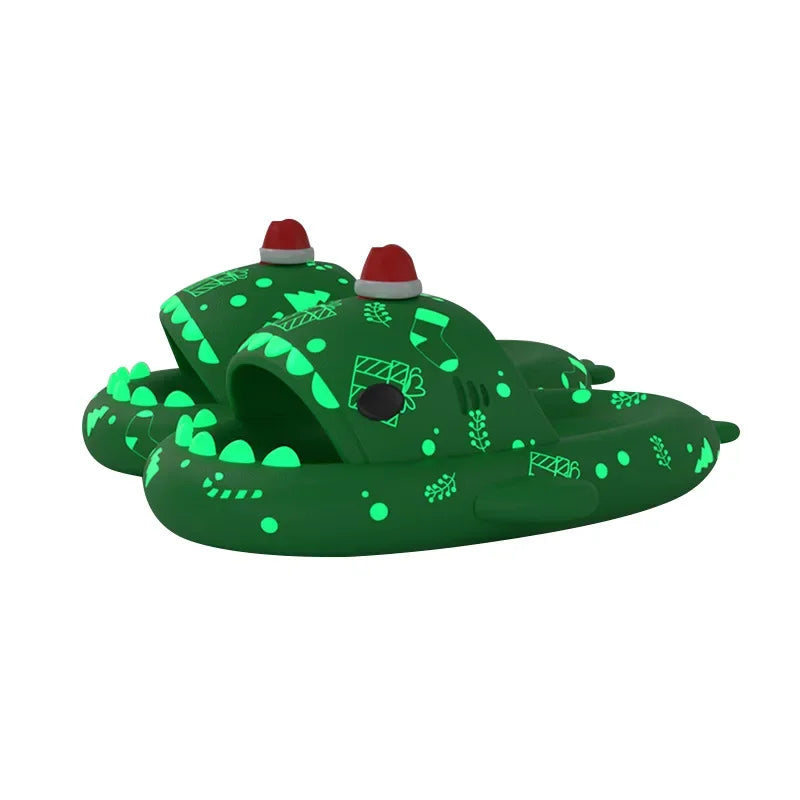 Glow-in-the-Dark Shark Slipper Sandals