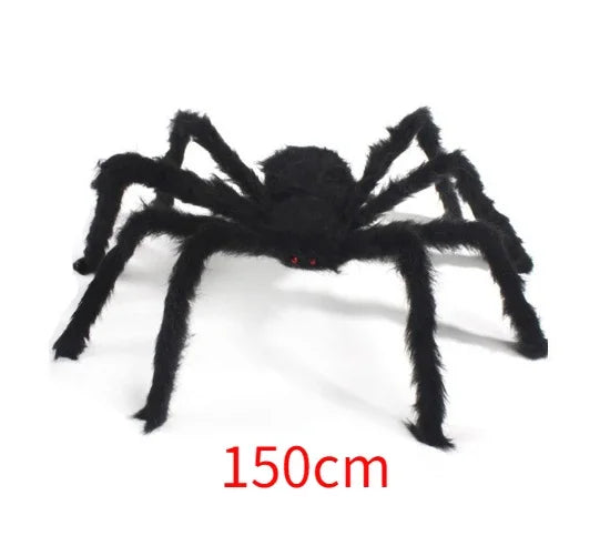 Extra Large Plush Black Spider - Halloween Decoration