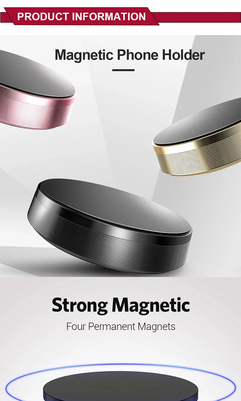 Magnetic Phone Car Holder - Universal Mount Bracket for Safe Driving