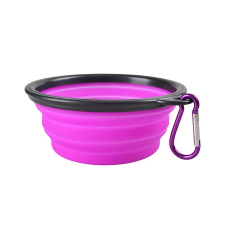 Gamelle pliable et portable pour animaux de compagnie - Gamelle de voyage en silicone pour nourriture et eau