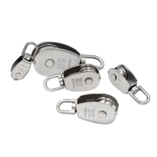 Marine Grade Stainless Steel Pulley - Corrosion Resistant Block - Bascora