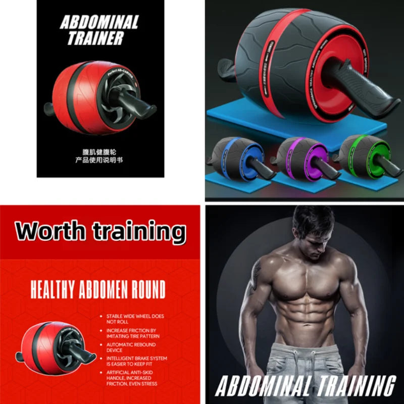 Multifunctional AB Roller - Non-Slip Grip Core Exercise Equipment