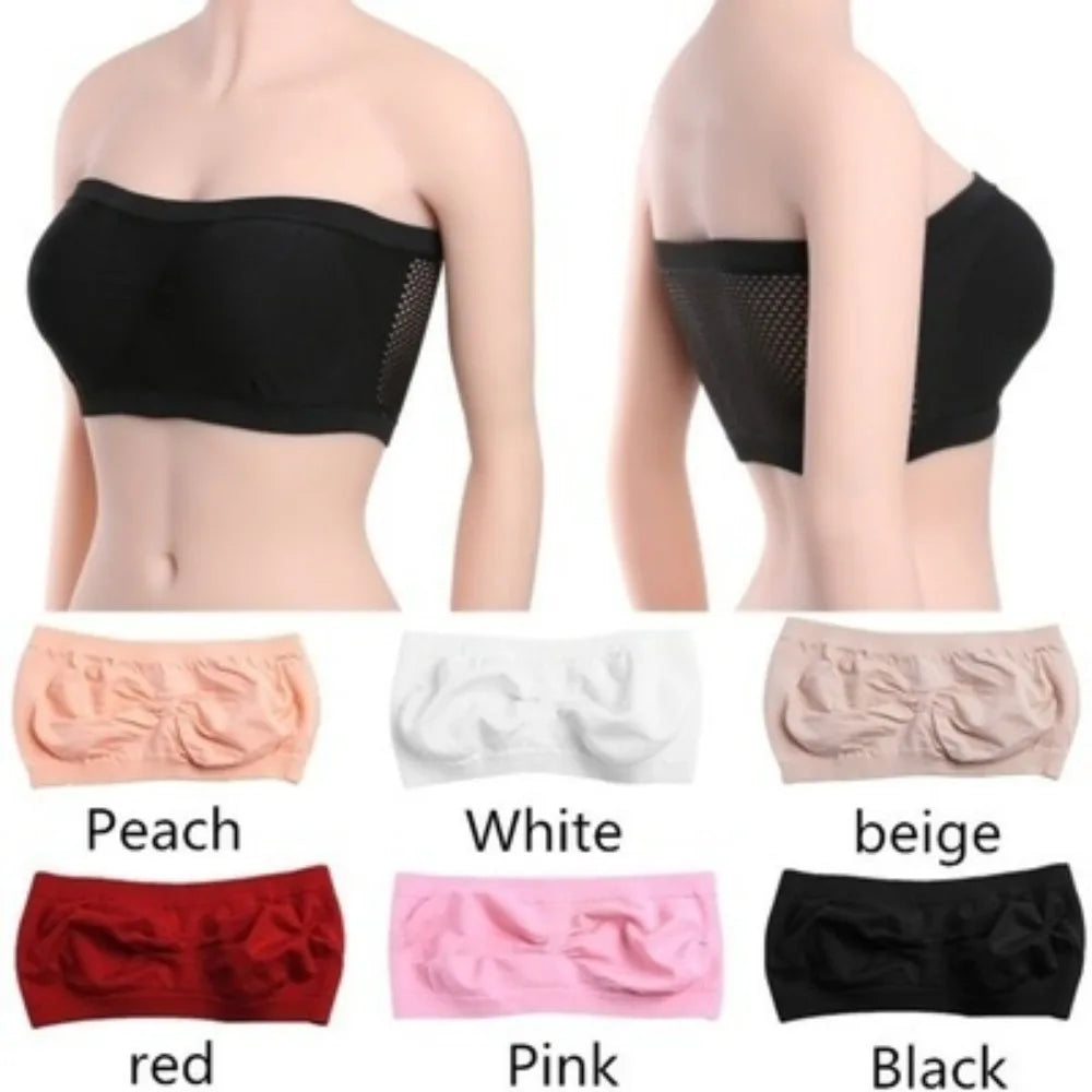 Breathable Mesh Tube Bra for Women - Ultimate Comfort & Style