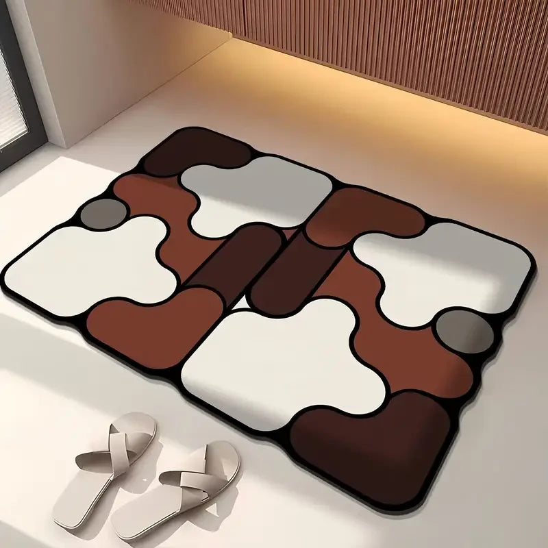 Special-Shaped Bathroom Floor Mat - Multi-Purpose Absorbent Mat