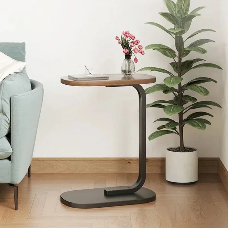 C-Shaped Side Table - Portable Modern Coffee Table