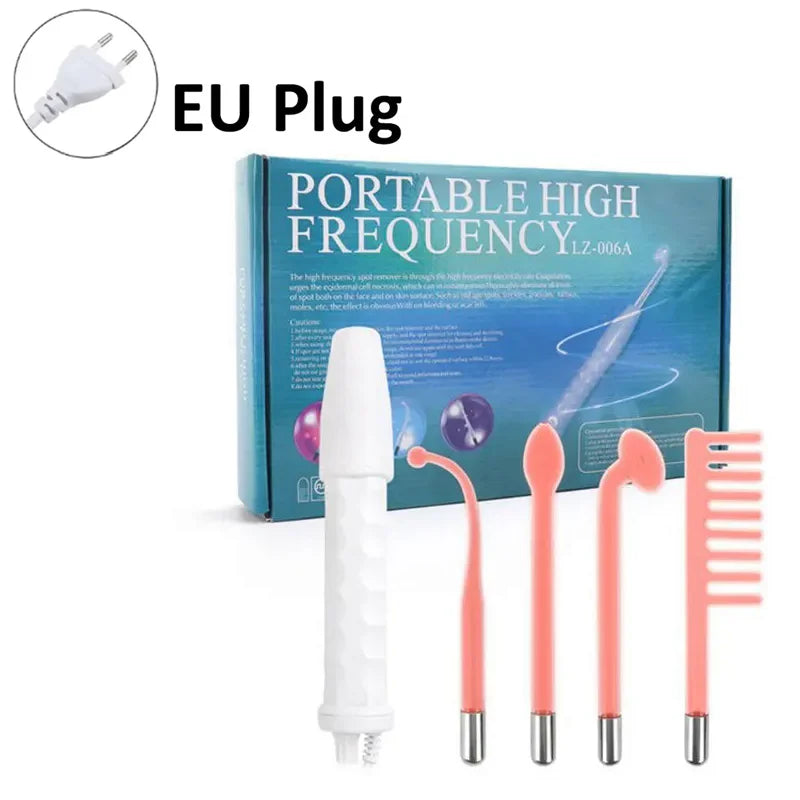 4-in-1 High Frequency Facial Machine - Professional Neon Wand for Acne Treatment