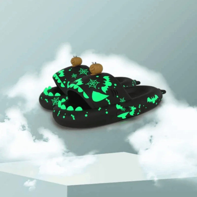 Glow-in-the-Dark Shark Slipper Sandals