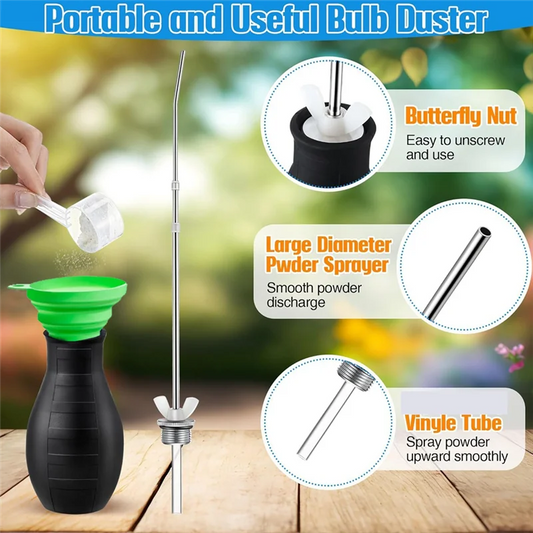 Diatomaceous Earth Powder Duster - Garden Sprayer for Organic Pest Control - Bascora