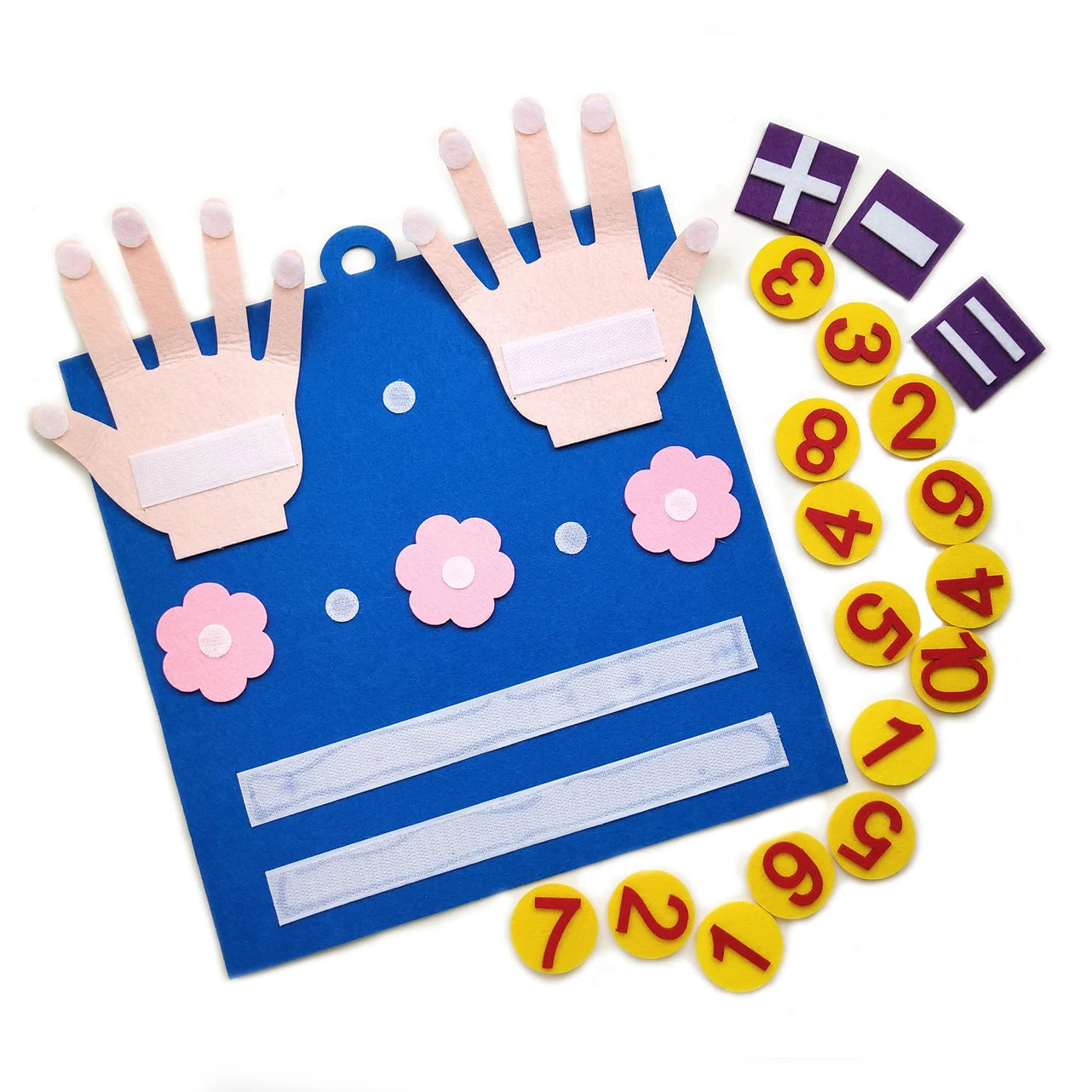 Montessori Math Toy - Felt Finger Numbers Counting Game