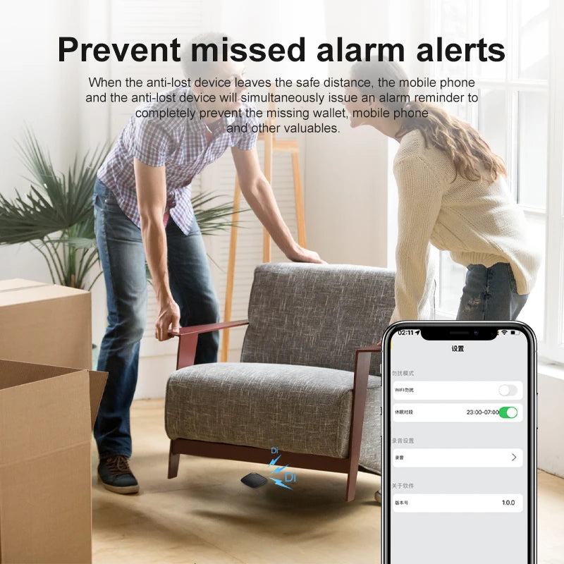Rastreador antipérdida Bluetooth 5.0: Localizador inteligente para llaves y billetera