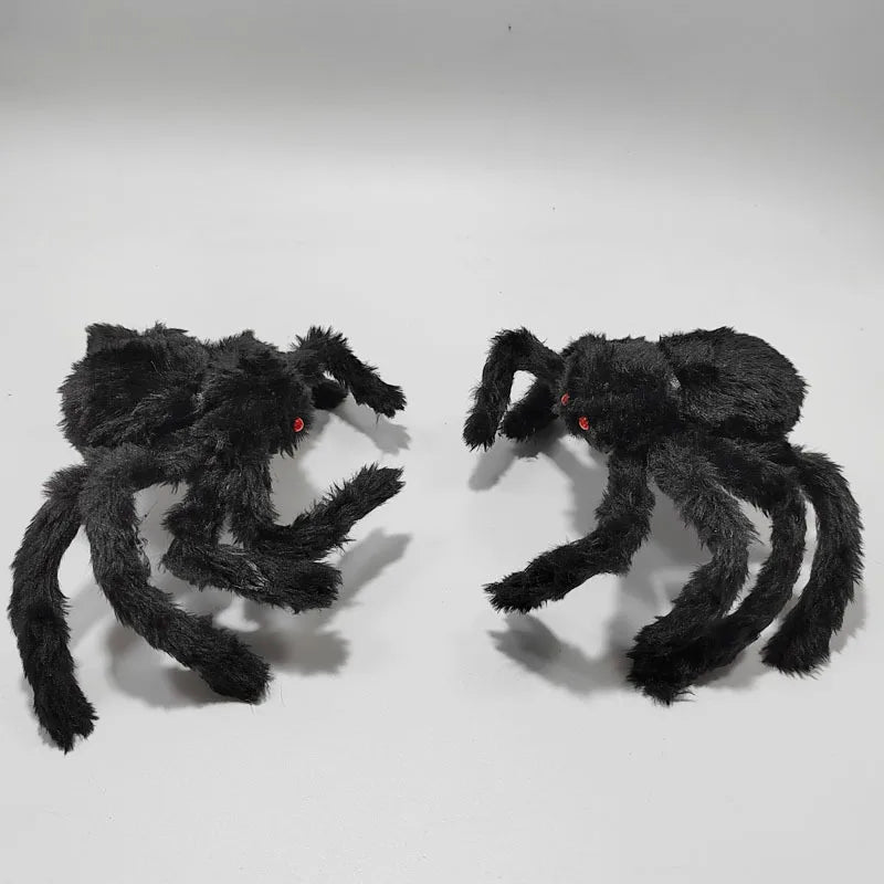 Extra Large Plush Black Spider - Halloween Decoration