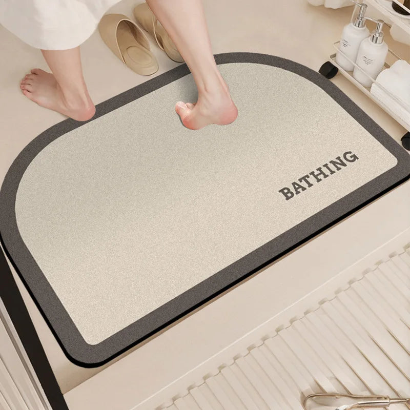 Diatomaceous Earth Bath Mat 40x60cm - Quick Dry Non-Slip Floor Mat