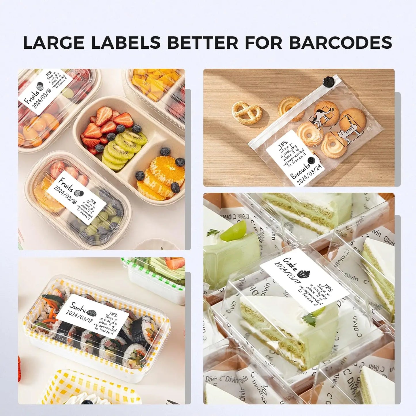 Circle Thermal Paper Stickers - Printer Compatible Labels