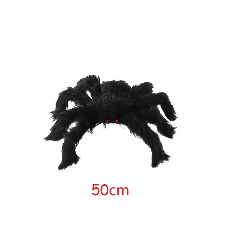 Extra Large Plush Black Spider - Halloween Decoration