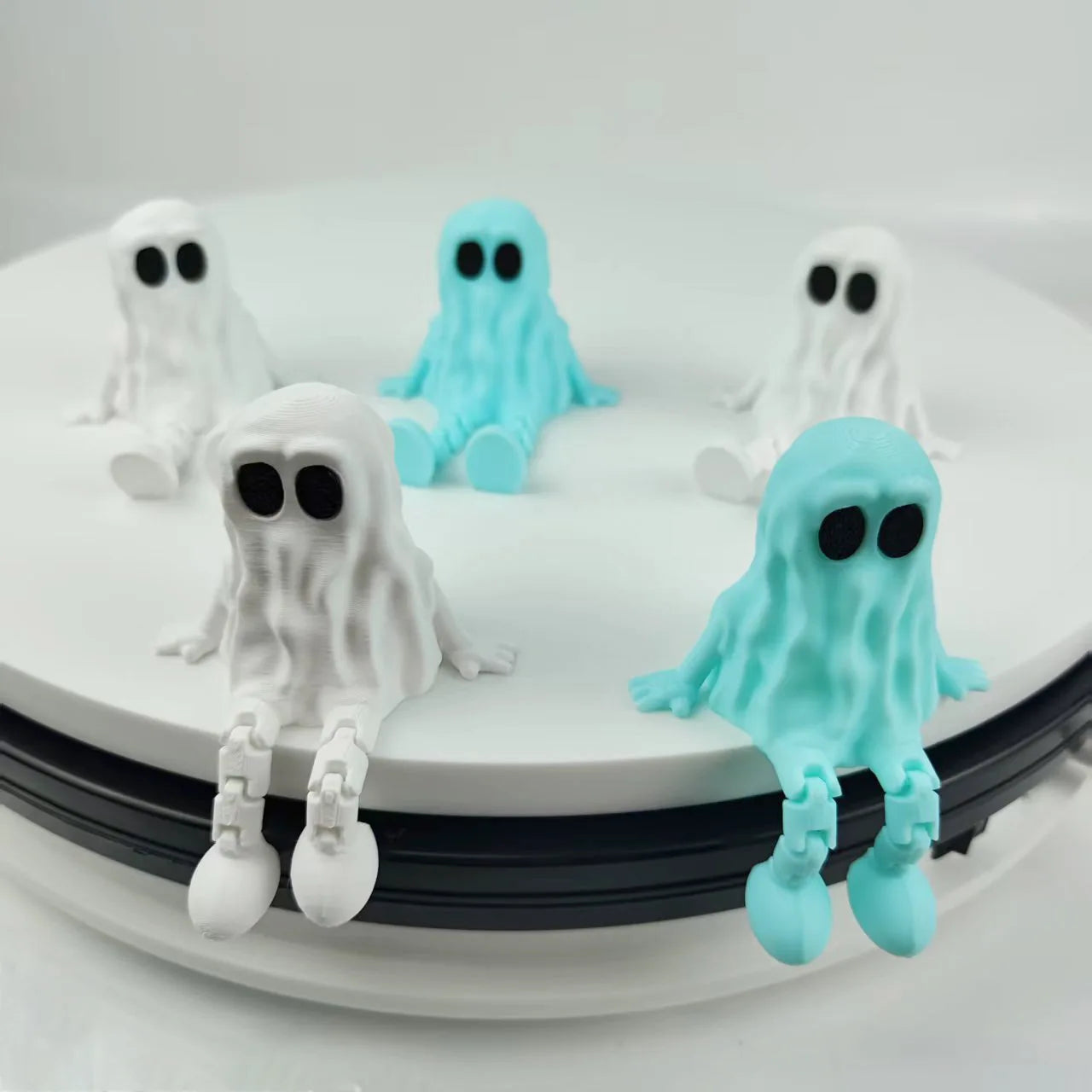 3D Printed Halloween Ghost Ornament - Movable Fidget Toy