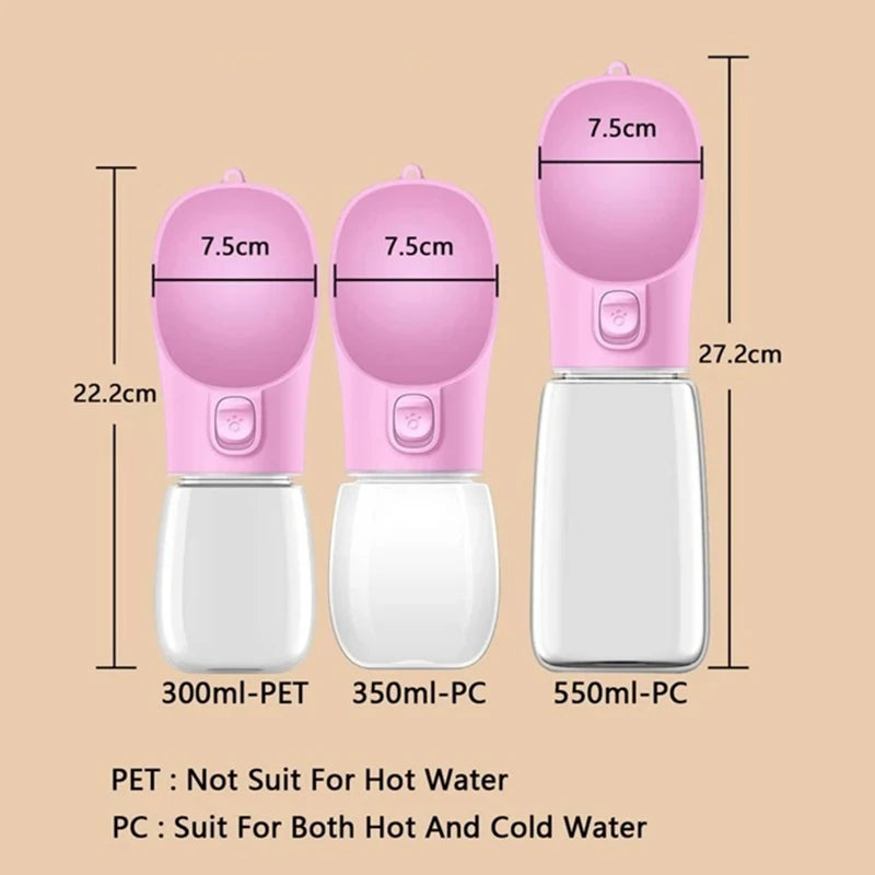 Portable Dog Water Bottle - Leakproof Design