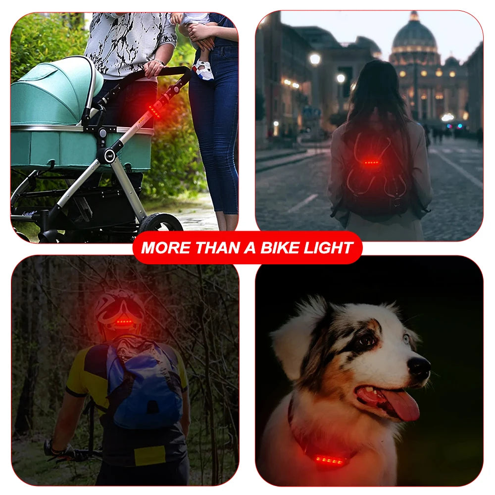 Rear Bike Tail Light - USB Rechargeable Ultra Bright